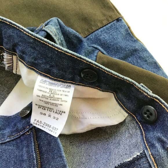 Wrangler ProGear Jeans Upland Pant Mens 38x32 Blue Cotton Denim Action Gusset - Picture 6 of 10